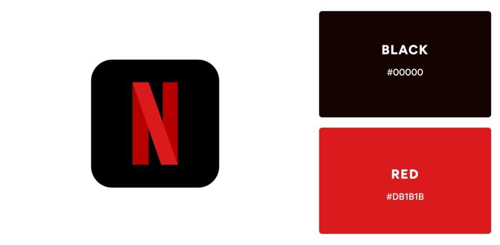 Netflix Logo Colors Psychology - Red and Black