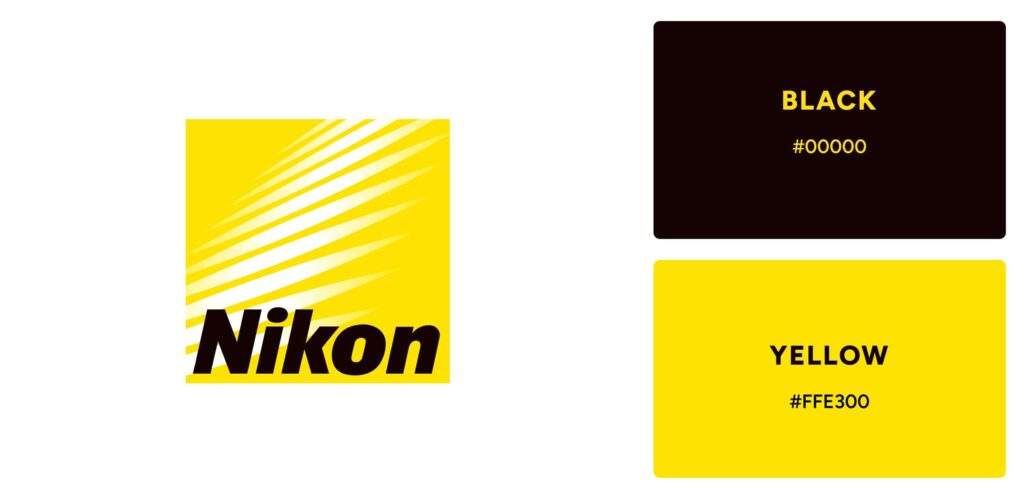 Nikon Logo Colors Psychology - Black and Yellow