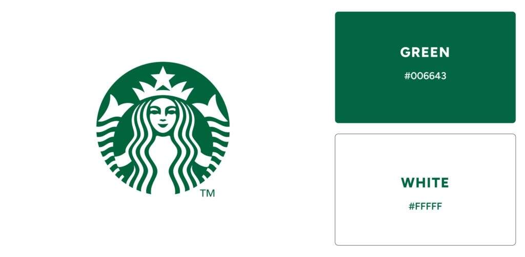 Starbucks Logo Colors Psychology - Green and White