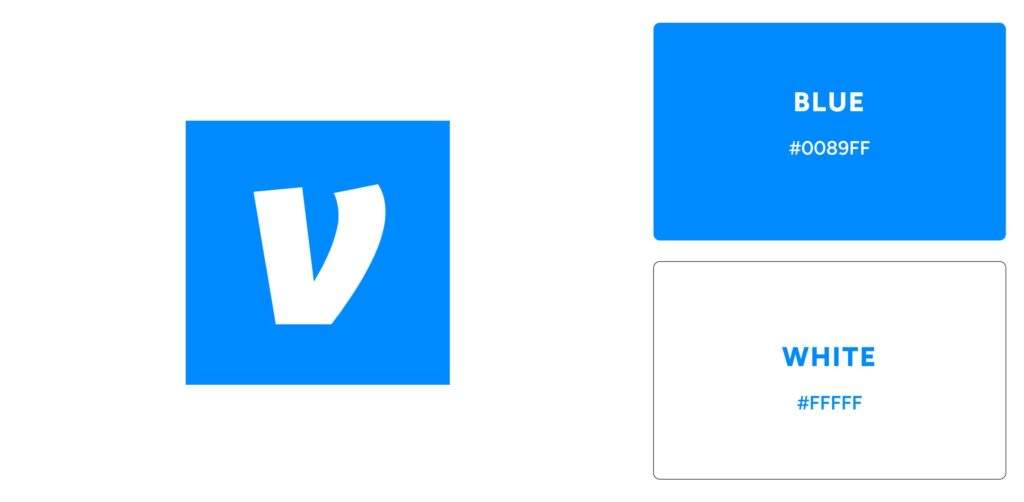 Venmo Logo Colors Psychology - Blue and White