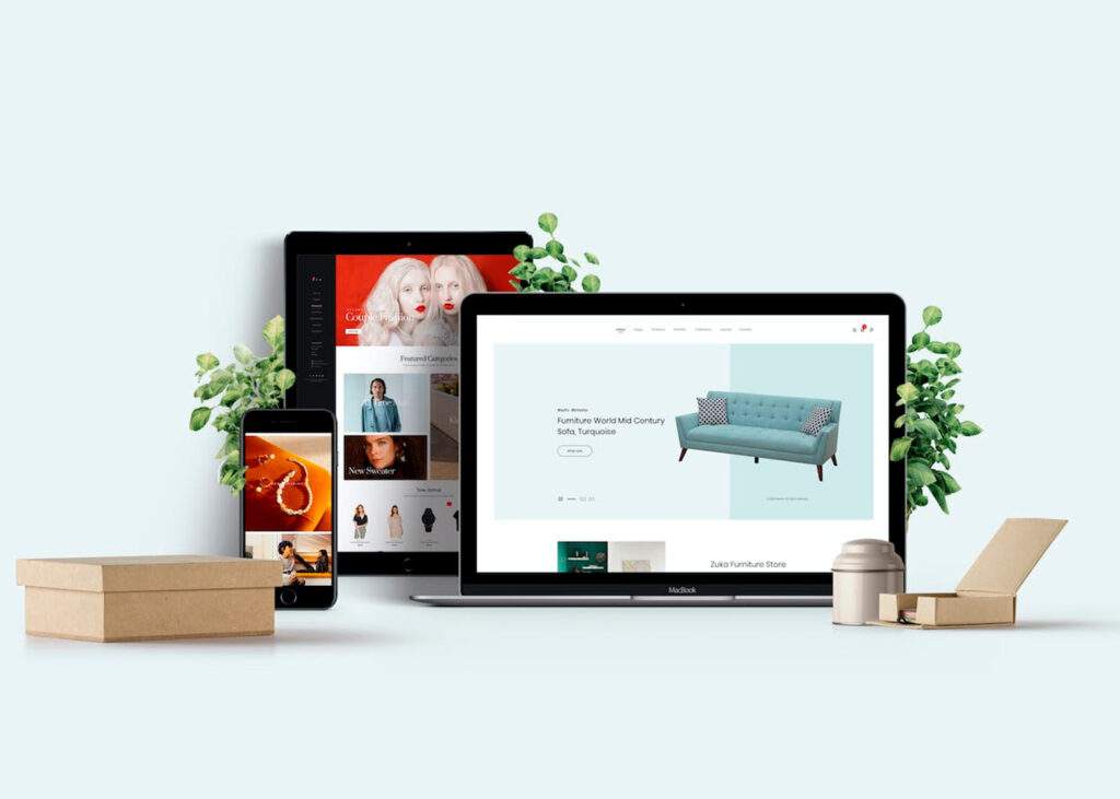 Custom Website Design for Furniture store by Fleekbiz